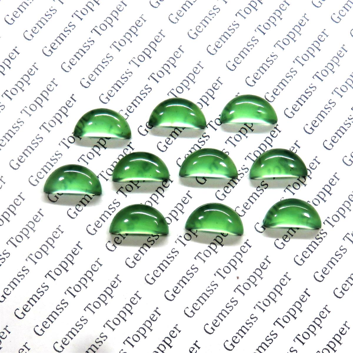 Burma Jade 6x12 mm D Shape Cabochon